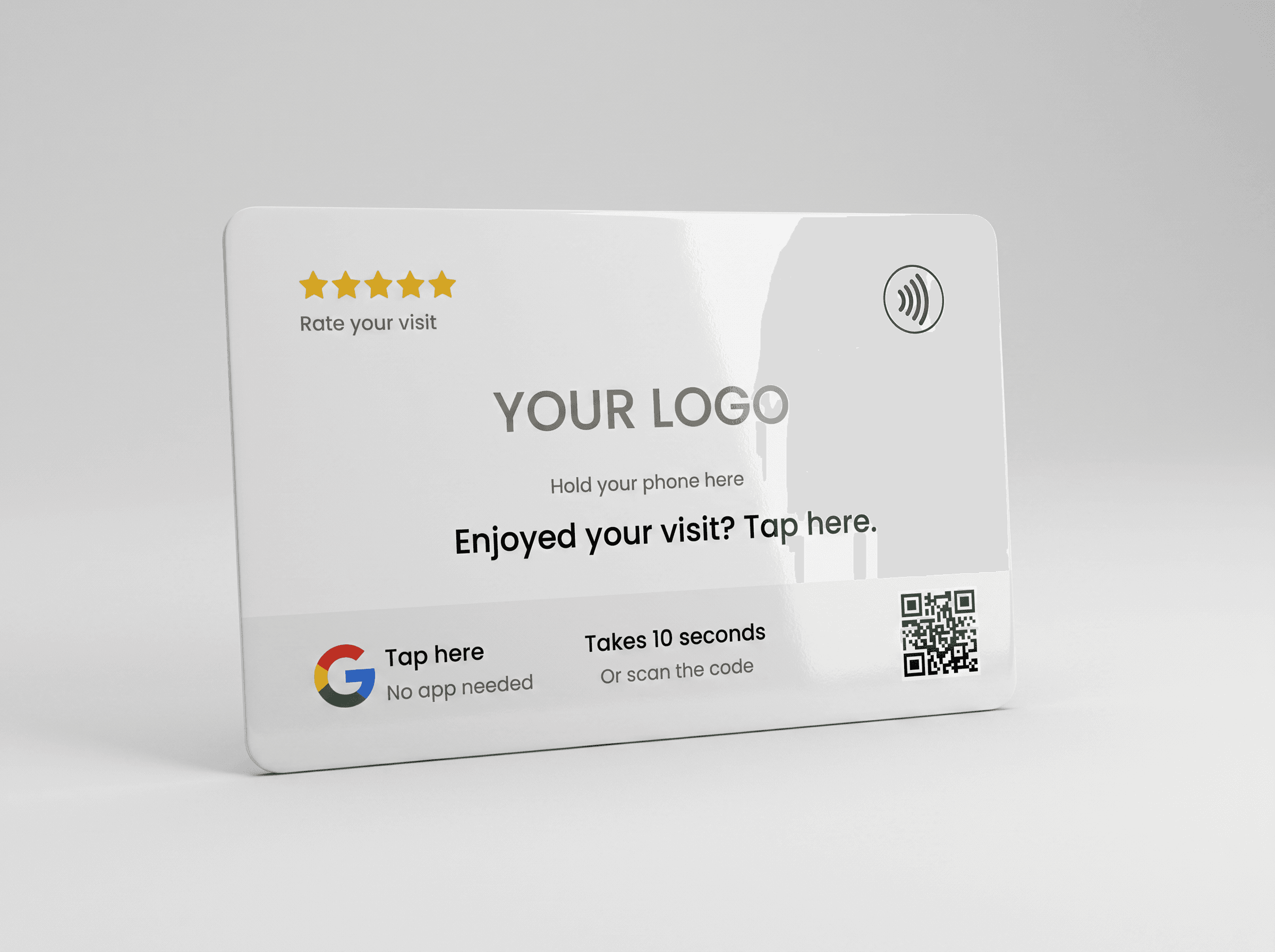 The Counter Card — 1 custom NFC review card